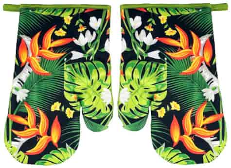 RĘKAWICE KUCHENNE MAGNES KPL 2szt LEAVES F9174