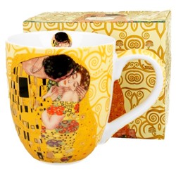 GUSTAV KLIMT KISS ECRU KUBEK KUBAS 1000ml