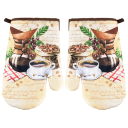 RĘKAWICE KUCHENNE MAGNES KPL 2szt COFFEE F23A252