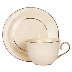 PUCCINI CREAM FILIŻANKA + SPODEK 1+1 250ml BOX PCV