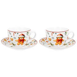 BN CHRISTMAS CUTIES KOMPLET FILIŻANEK 2+2 280ml