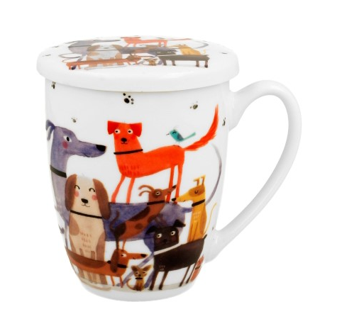 PSI ŚWIAT NA SPACERZE KUBEK ZAPARZACZ 360ml