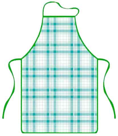 CHECKS FARTUCH KUCHENNY 50x76cm ZIELONY F23A183B