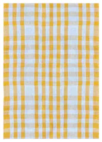 DURUL ŚCIERECZKA KUCHENNA 45x65cm KRATA ŻÓŁTA GR