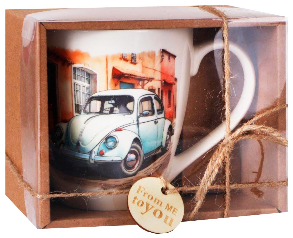 RETRO CAR KUBEK 550ml BOX PCV