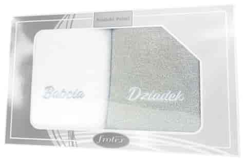 PRESENT KPL RĘCZNIKÓW GRENO 2EL 70 BIAŁY/SZARY