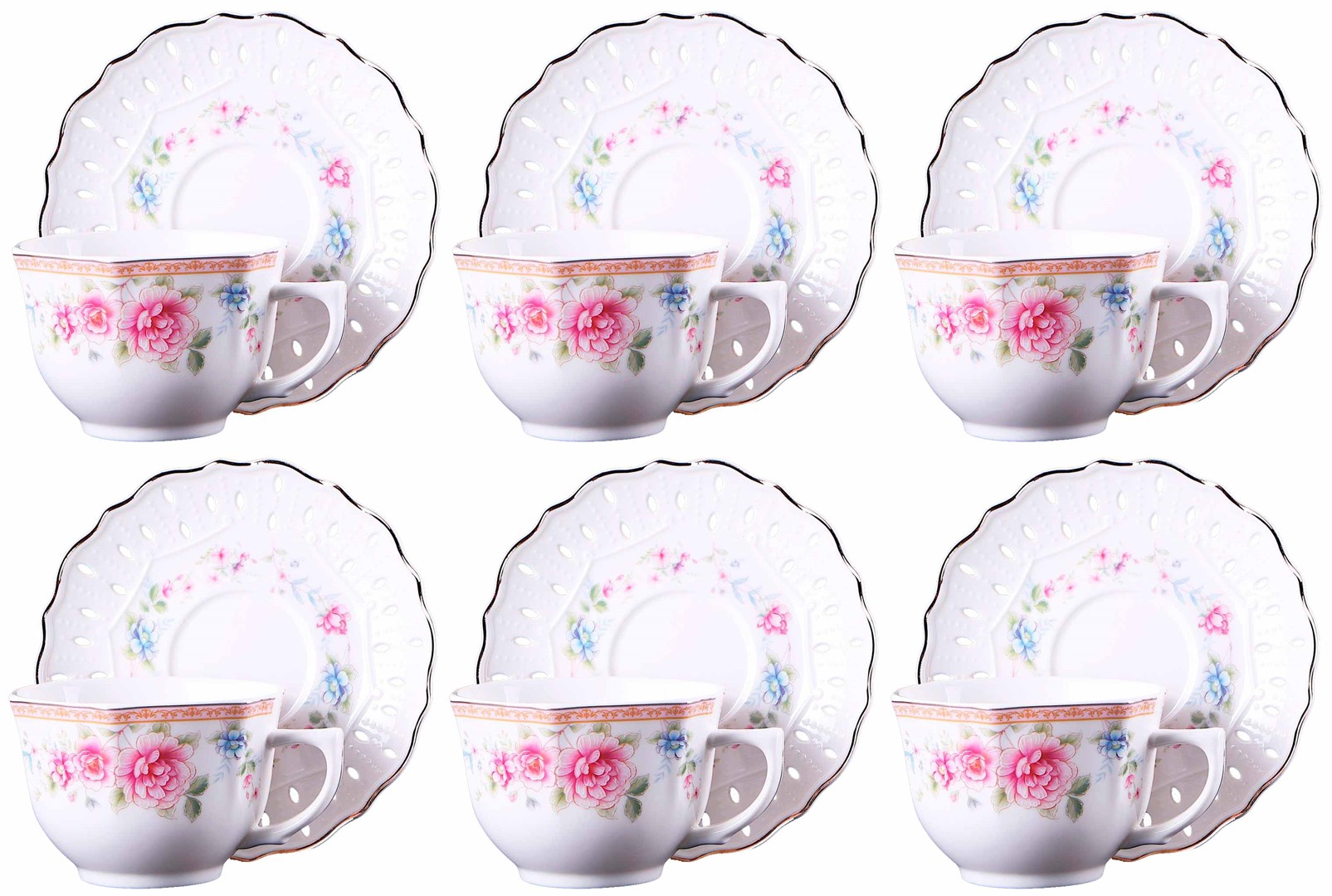 DALIA KOMPLET FILIŻANEK 6+6 220ml