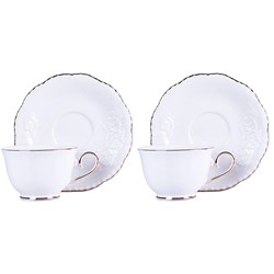 BELLA ROSA KOMPLET FILIŻANEK 2+2 250ml