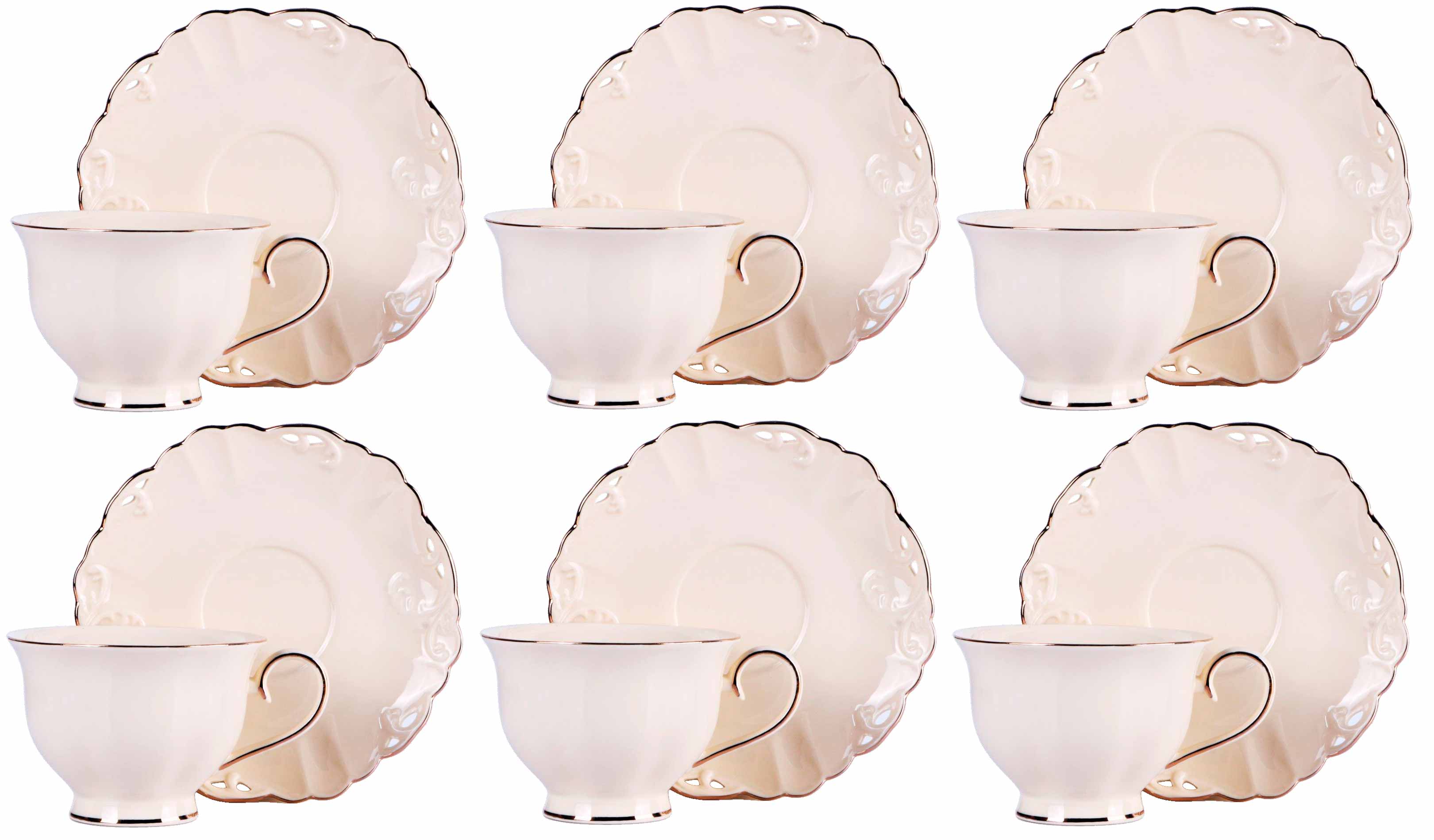 CHARLOTTE KOMPLET FILIŻANEK 6+6 250ml