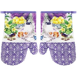 RĘKAWICE KUCHENNE MAGNES KPL 2szt LAVENDER F20A802