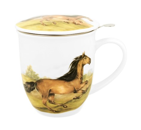 KOŃ GNIADY KUBEK ZAPARZACZ W PUDEŁKU 400ml