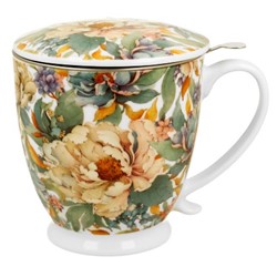 PEONY WHITE KUBEK ZAPARZACZ NA STOPCE 500ml