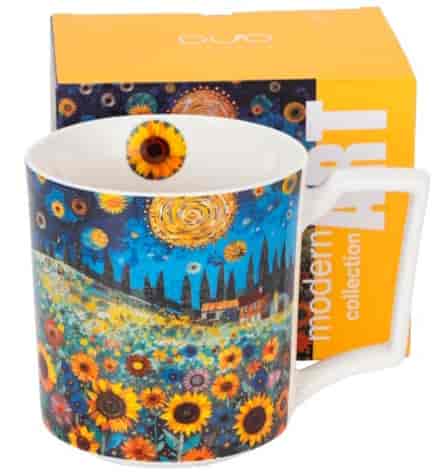 MODERN SUNFLOWER FIELD KUBEK W PUDEŁKU 750ml