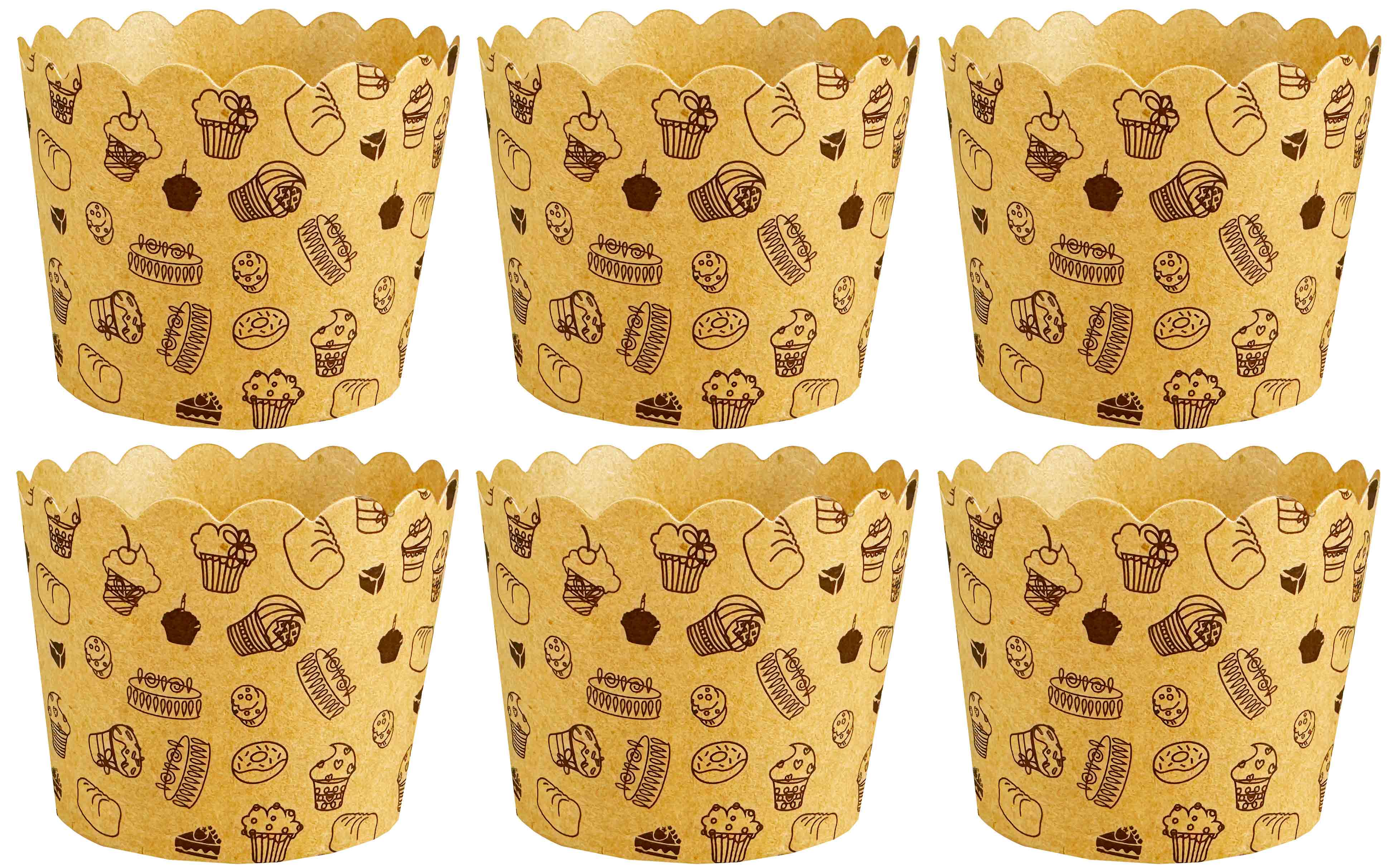 FOREMKA DO MUFFINEK KOMPLET 6SZT 6cm 158616