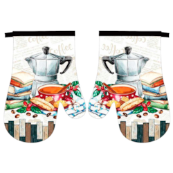 RĘKAWICE KUCHENNE MAGNES KPL 2szt COFFEE F23S219