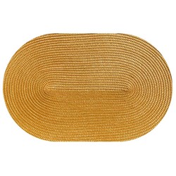 MATA DEKORA NA STÓŁ OWAL 43x28cm PIASKOWY