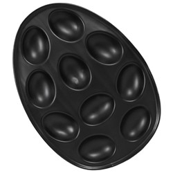 BLACK TALERZ PORCELANOWY NA 10 JAJEK 24302996