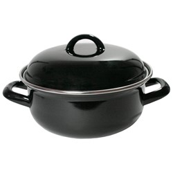 BLACK GARNEK EMALIA Z POKRYWĄ 26cm 4,5L 25030096