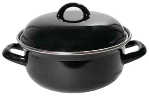 BLACK GARNEK EMALIA Z POKRYWĄ 26cm 4,5L 25030096