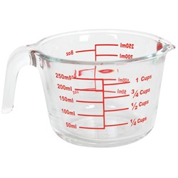 POJEMNIK SZKLANY Z MIARKĄ 250ml 22277578