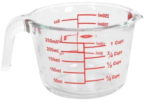 POJEMNIK SZKLANY Z MIARKĄ  250ml 22277578