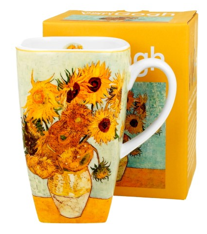 SUNFLOWERS KUBEK KUBAS KWADRAT W PUDEŁKU 650ml