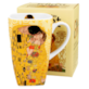 GUSTAV KLIMT KISS ECRU KUBEK KWADRAT 650ml