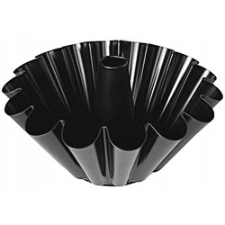 CZARNA BLACHA BABKA Z TULEJĄ 23cm 990-45