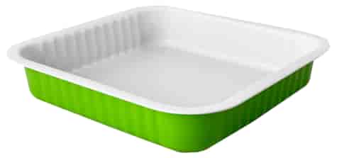 ZIELONO-SZARA BLACHA FORMA TARTA 24x24cm 990-64/10