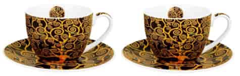 GUSTAV KLIMT TREE BROWN KPL FILIŻANEK 2+2 280ml