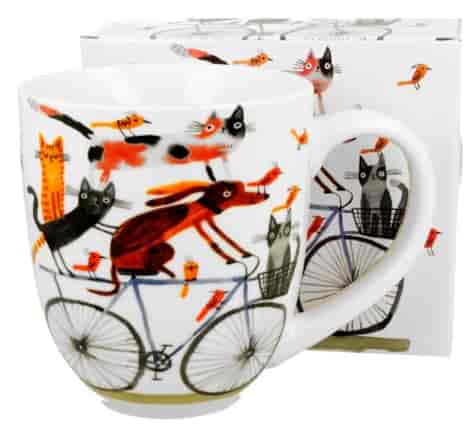 PSI ŚWIAT NA ROWERZE KUBEK KUBAS W PUDEŁKU 1000ml