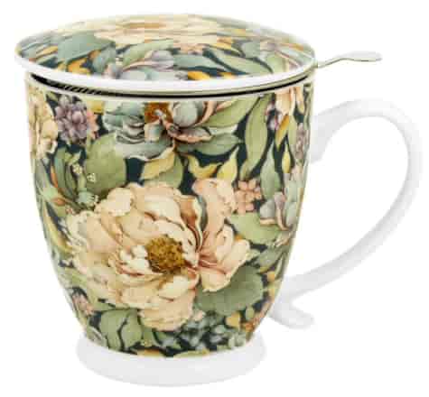 PEONY BLUE KUBEK ZAPARZACZ NA STOPCE 500ml