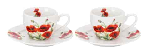 CLASSIC POPPIES ESPRESSO KPL FILIŻANEK 2+2 110ml