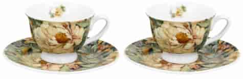 PEONY BLUE ESPRESSO KOMPLET FILIŻANEK 2+2 100ml