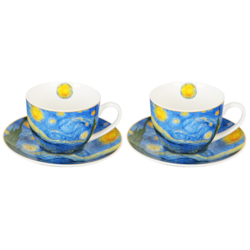 STARRY NIGHT KOMPLET FILIŻANEK 2+2 270ml