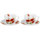 CLASSIC POPPIES KOMPLET FILIŻANEK 2+2 270ml