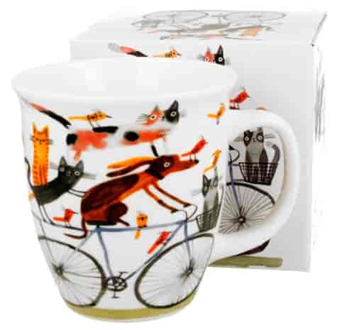 PSI ŚWIAT NA ROWERZE KUBEK W PUDEŁKU 650ml
