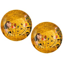 GUSTAV KLIMT THE KISS TALERZ DESER 19,2cm 2SZT