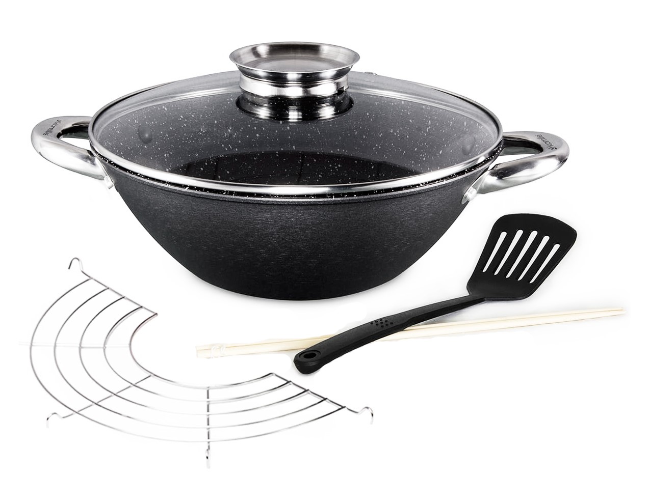 PATELNIA WOK ŻELIWNA 28cm KM4806MR