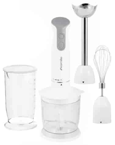 BLENDER RĘCZNY 400W KOMPLET 5EL KM6746 BIAŁY