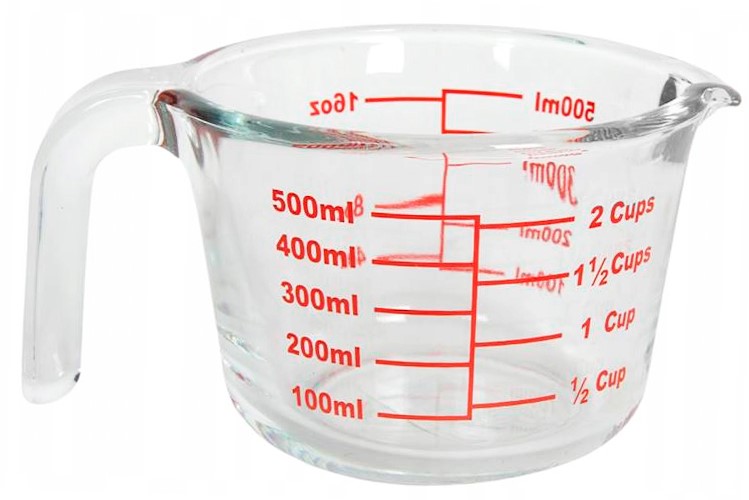POJEMNIK SZKLANY Z MIARKĄ 500ml 22277574