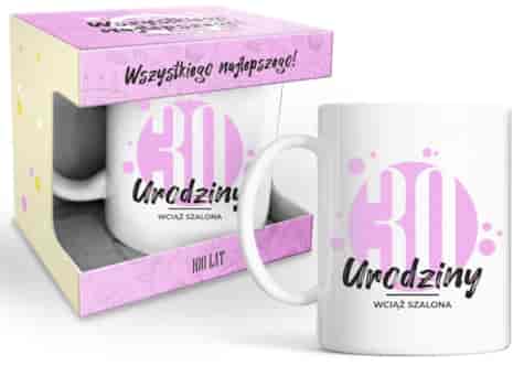 HAPPY DAY PINK KUBEK 320ml - 30 URODZINY