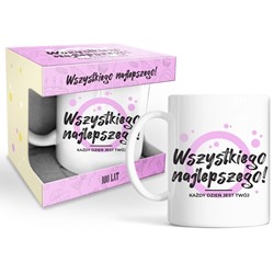 HAPPY DAY PINK KUBEK 320ml - WSZYSTKIEGO NAJ...