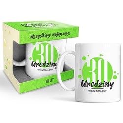 HAPPY DAY GREEN KUBEK 320ml - 30 URODZINY