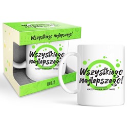 HAPPY DAY GREEN KUBEK 320ml - WSZYSTKIEGO NAJ...
