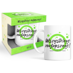 HAPPY DAY GREEN KUBEK 320ml - WSZYSTKIEGO NAJ...
