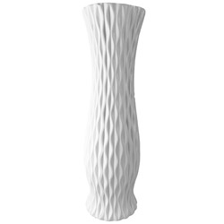WAZON CERAMICZNY BW61 BIAŁY h-61cm