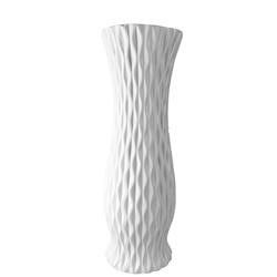 WAZON CERAMICZNY BW41 BIAŁY h-45,5cm