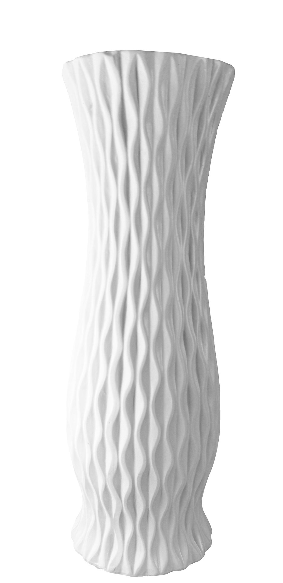 WAZON CERAMICZNY BW41 BIAŁY h-45,5cm