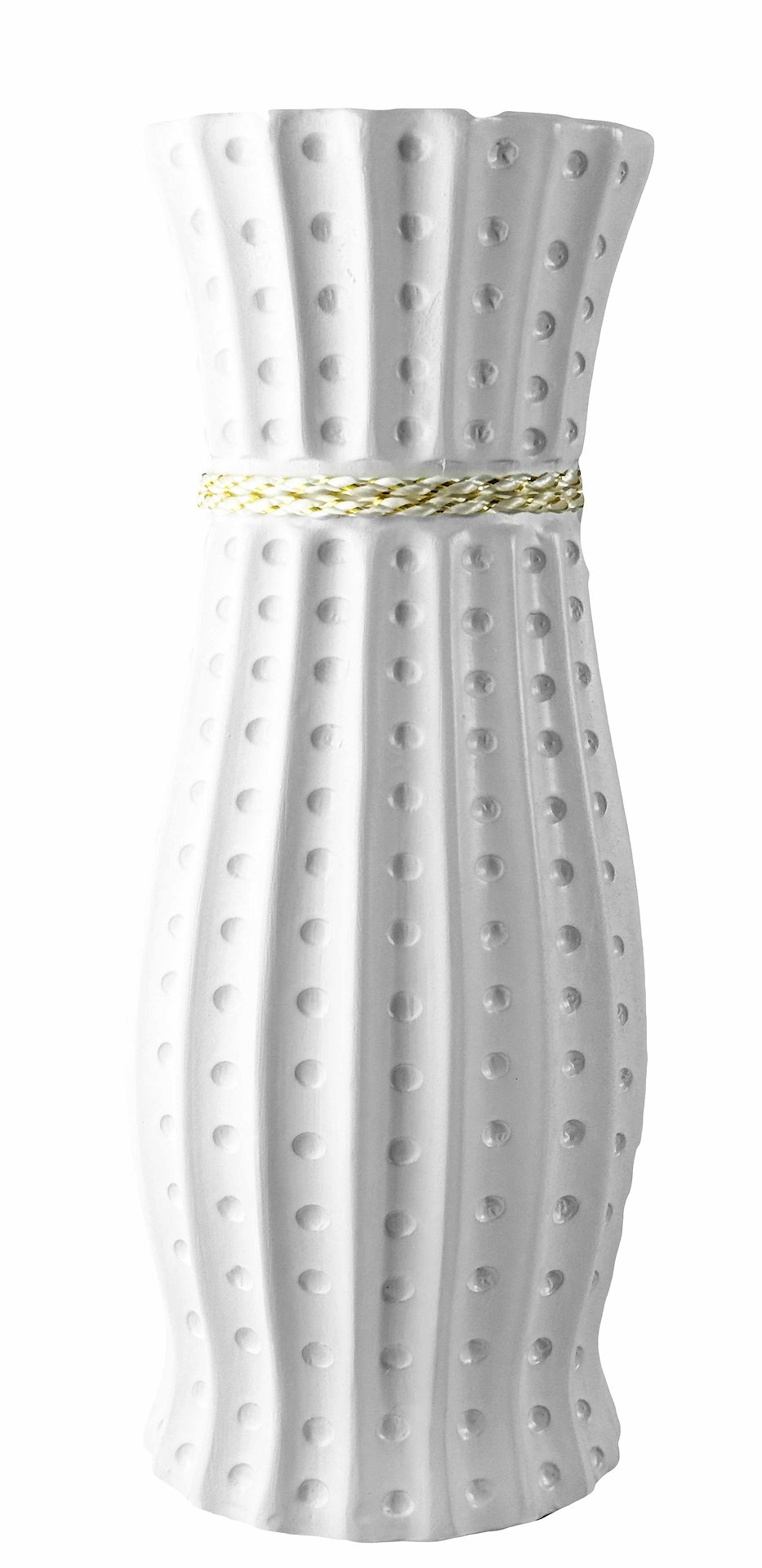WAZON CERAMICZNY BW43 BIAŁY h-45,5cm